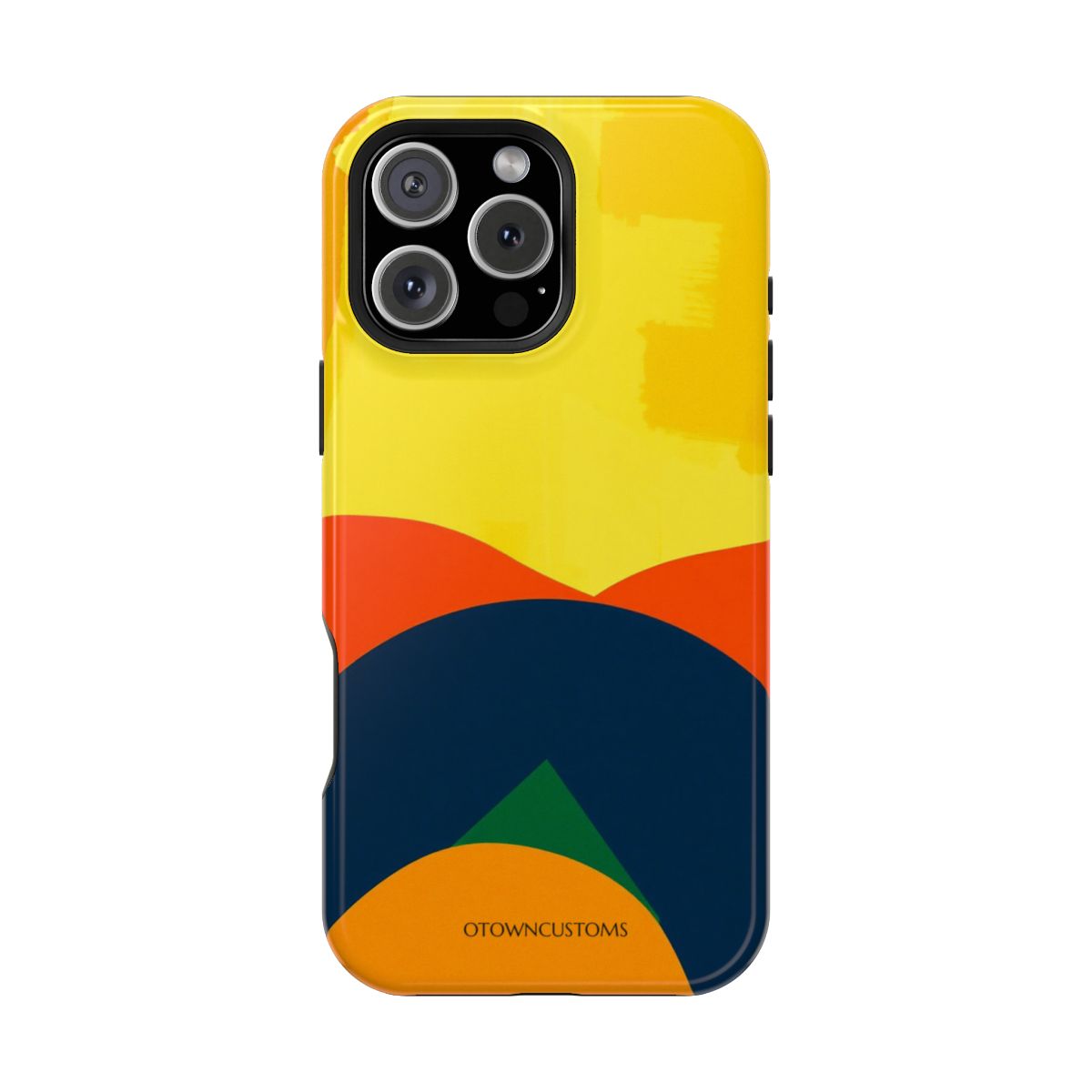 Abstract Geometric Sunrise Hues