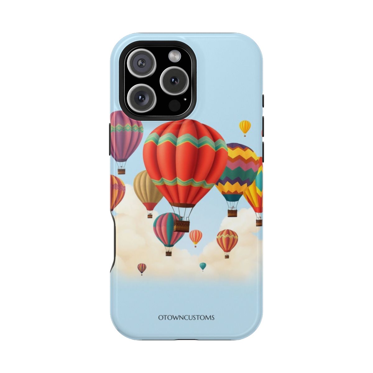Vibrant Whimsical Hot Air Balloons