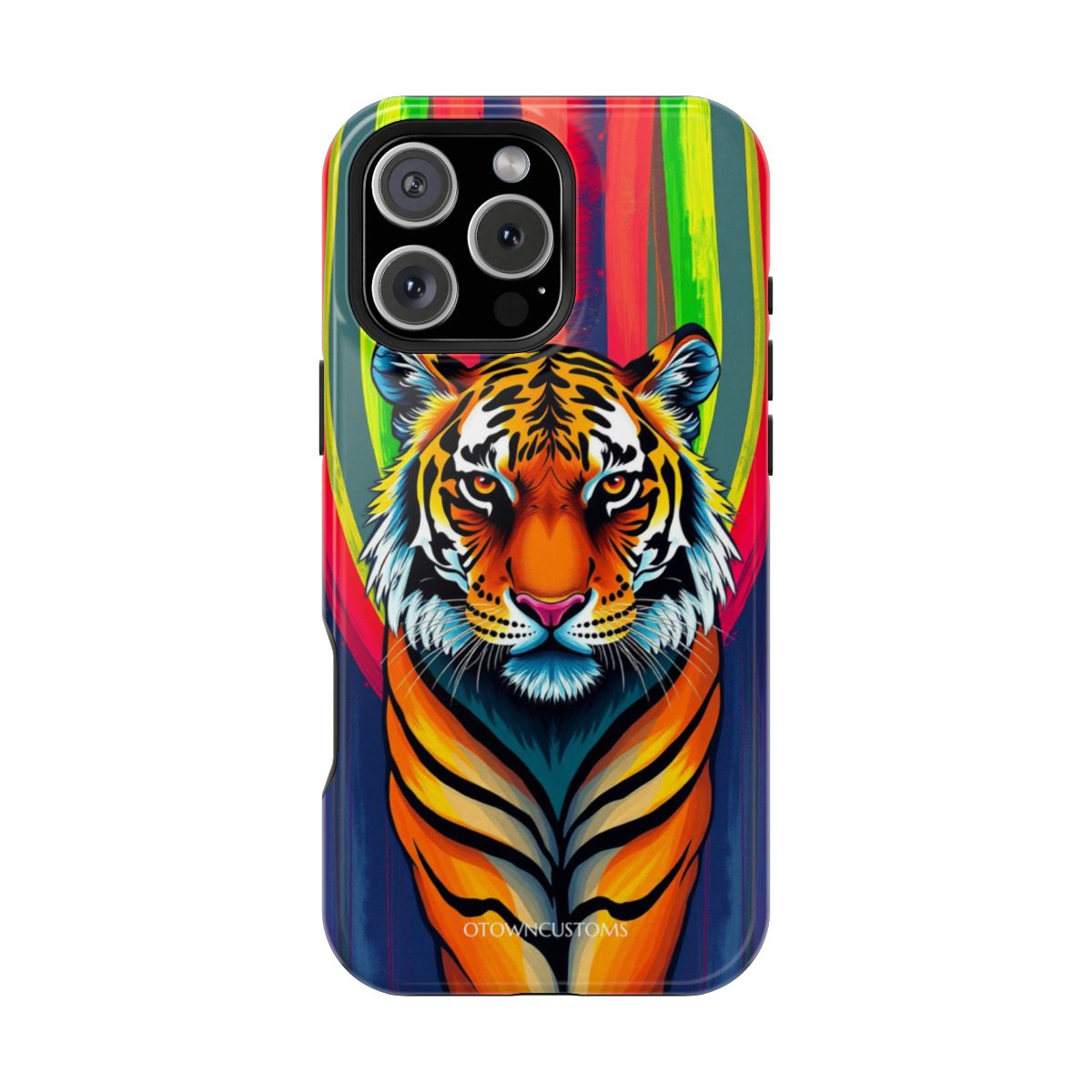 Vibrant Abstract Tiger Stripes