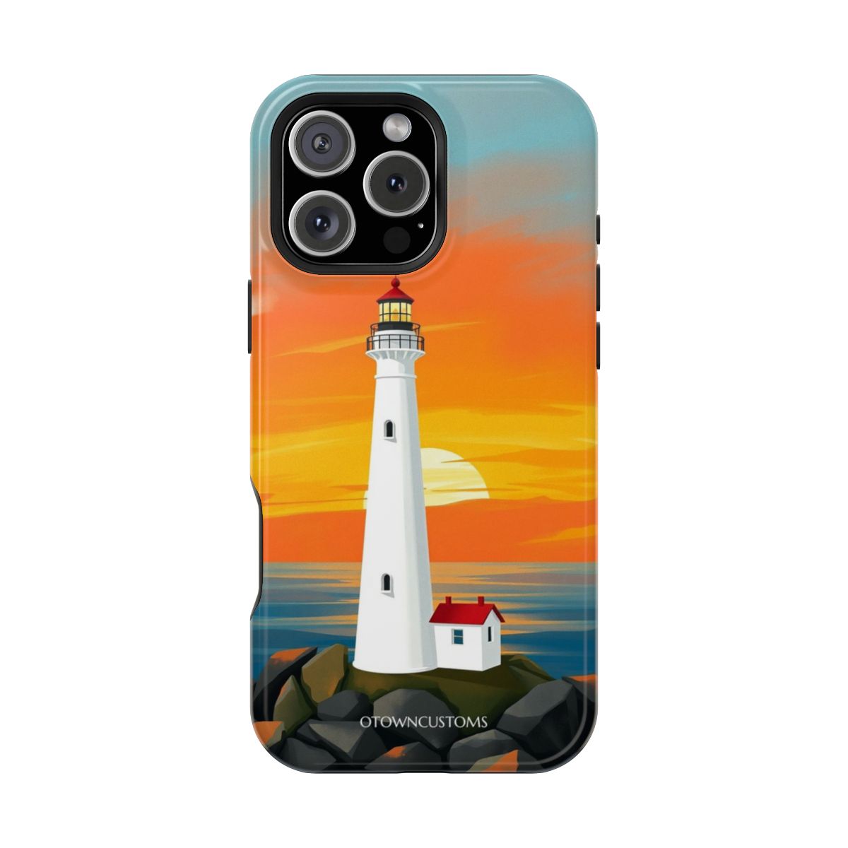 Summer Sunset Coastal Lighthouse