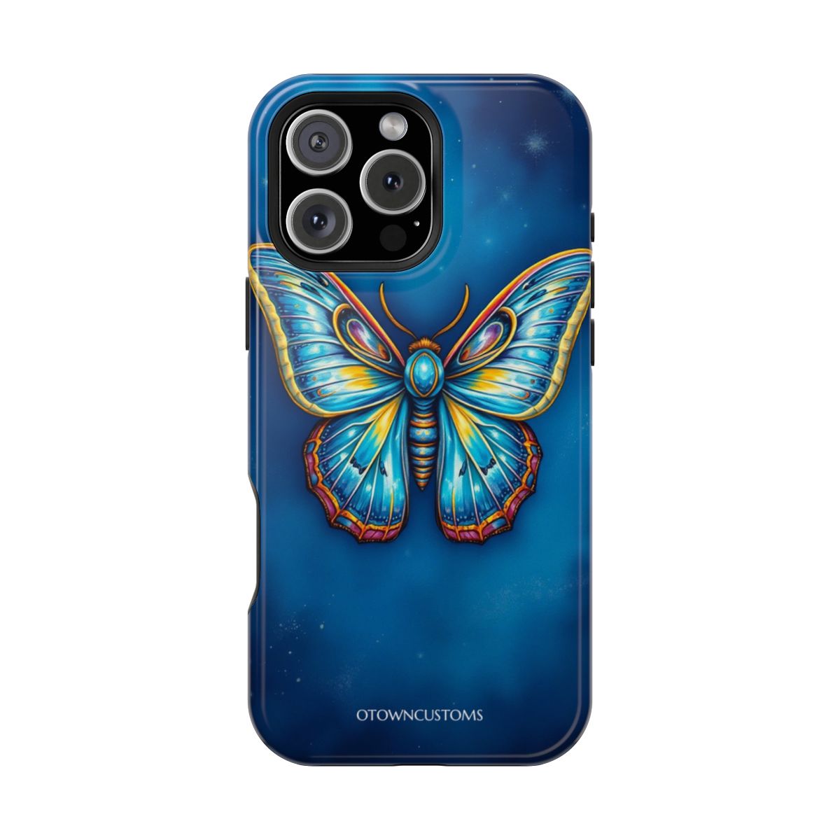 Vibrant Butterfly Art Gilded Moth