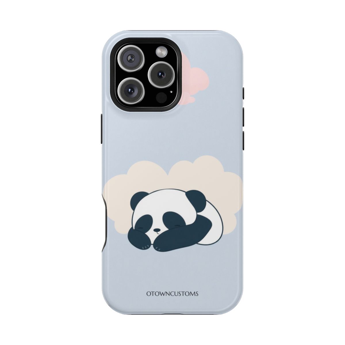Cute Sleepy Panda Minimalist Cartoon