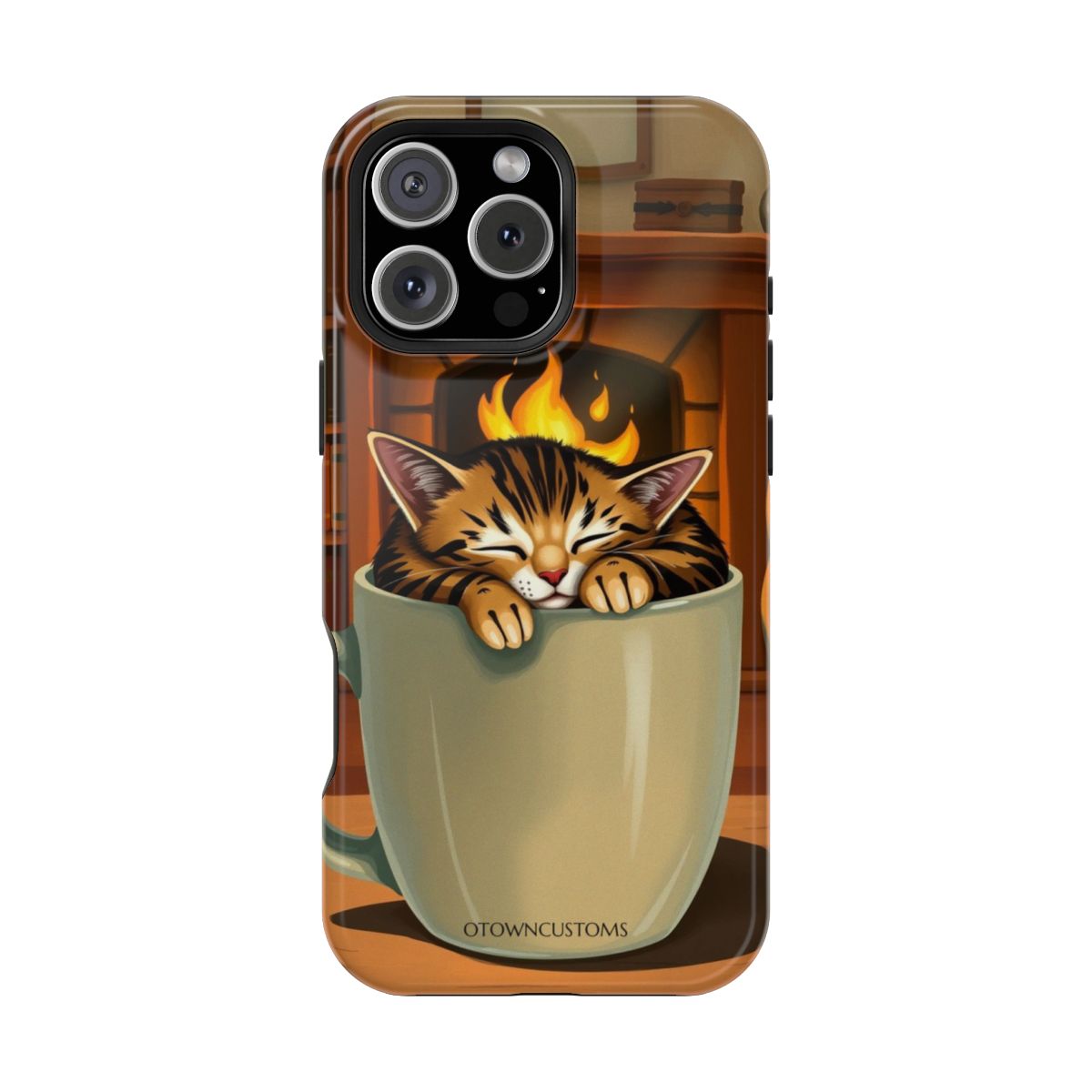 Cozy Illustrative Coffee Cat Nap
