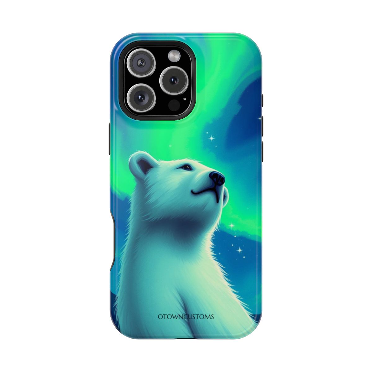 Northern Lights Aurora Bear Painterly