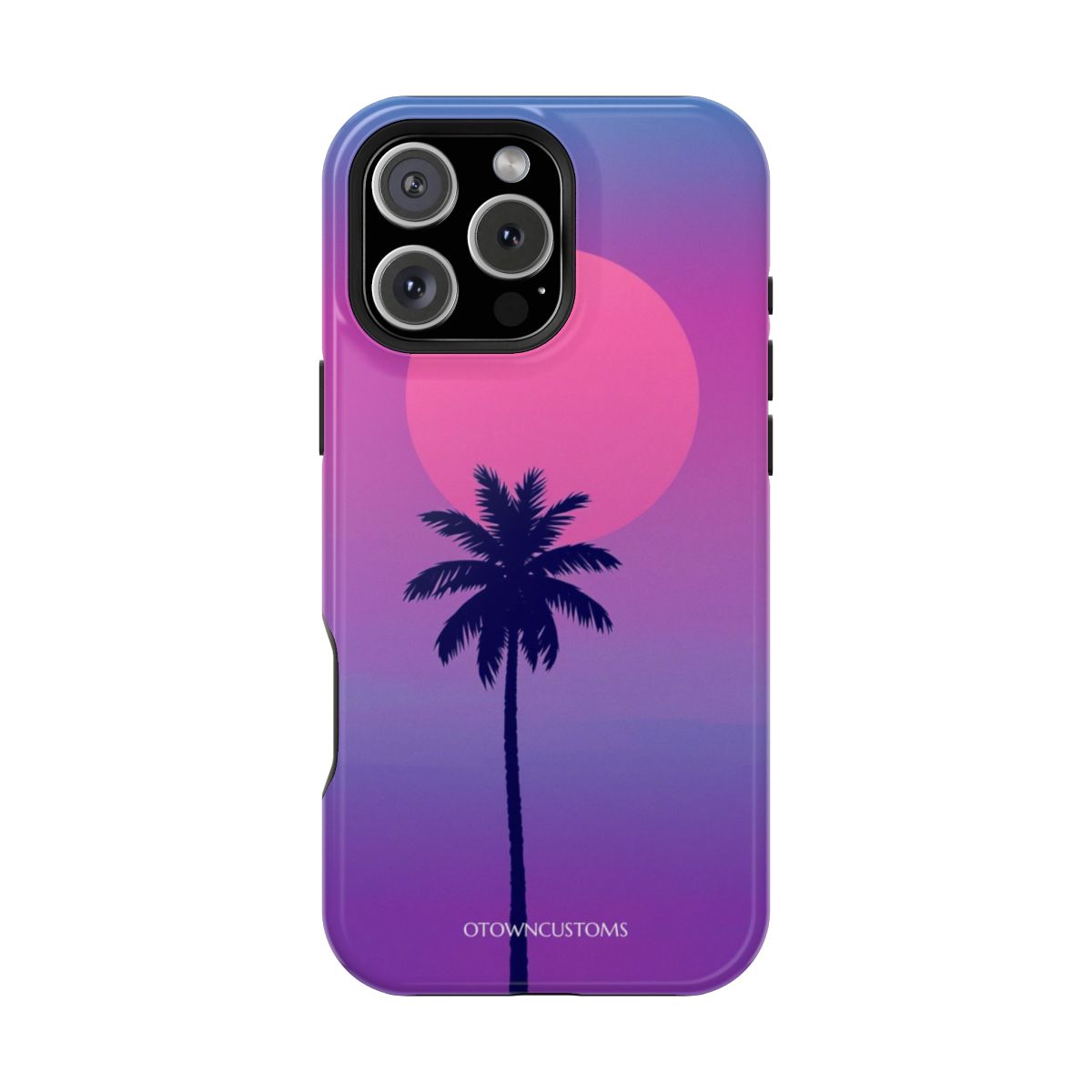 Retro Vaporwave Sunset Palm