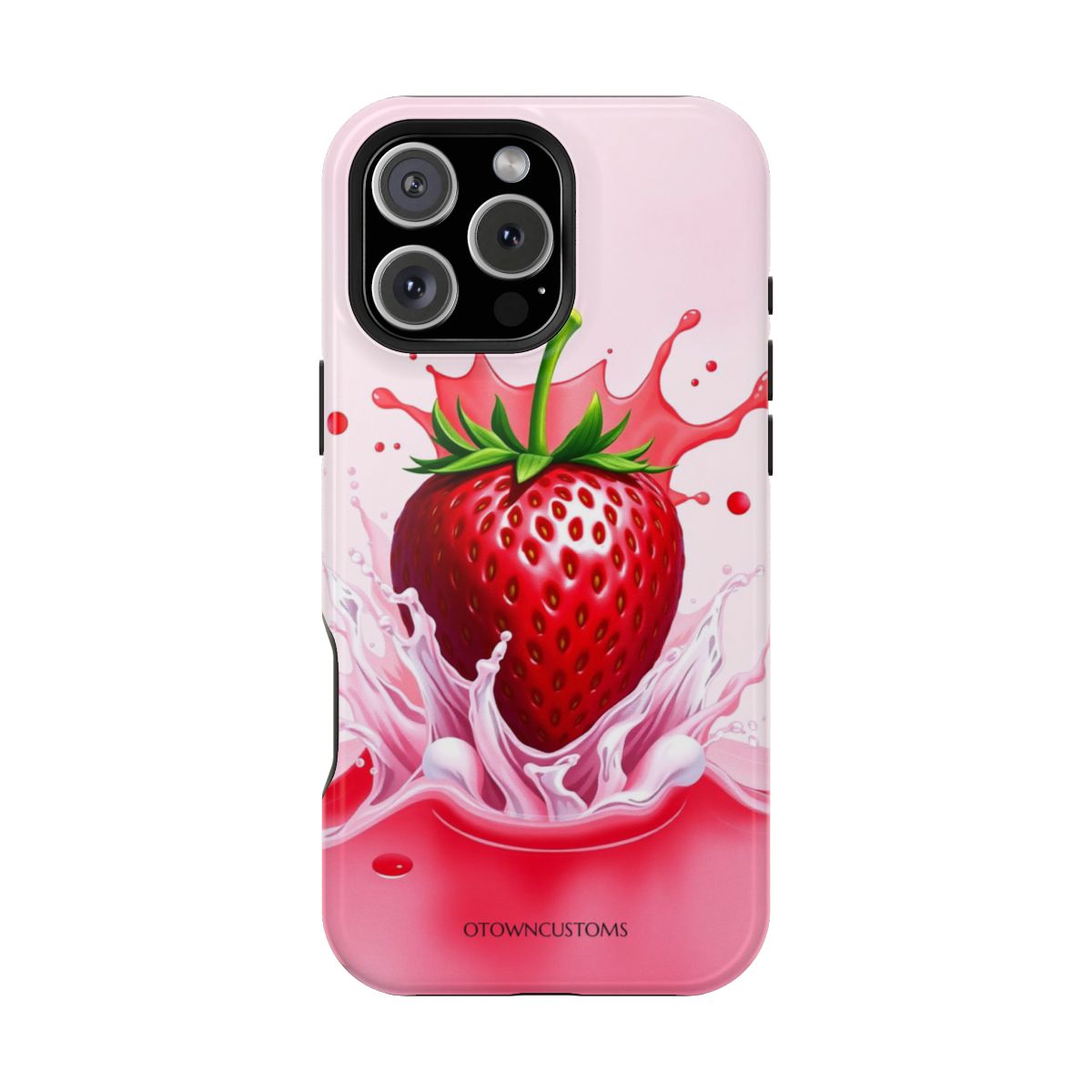 Strawberry Splash Burst Art