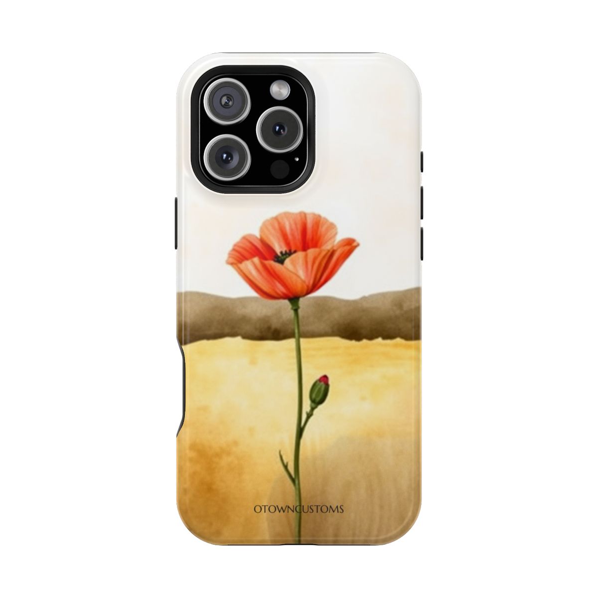 Desert Bloom Gold Watercolor