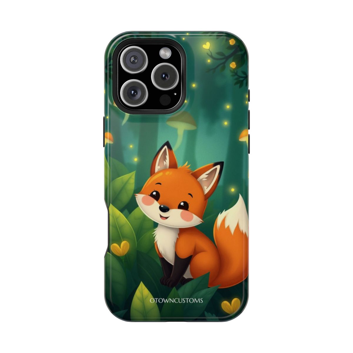 Whimsical Digital Fox Forest