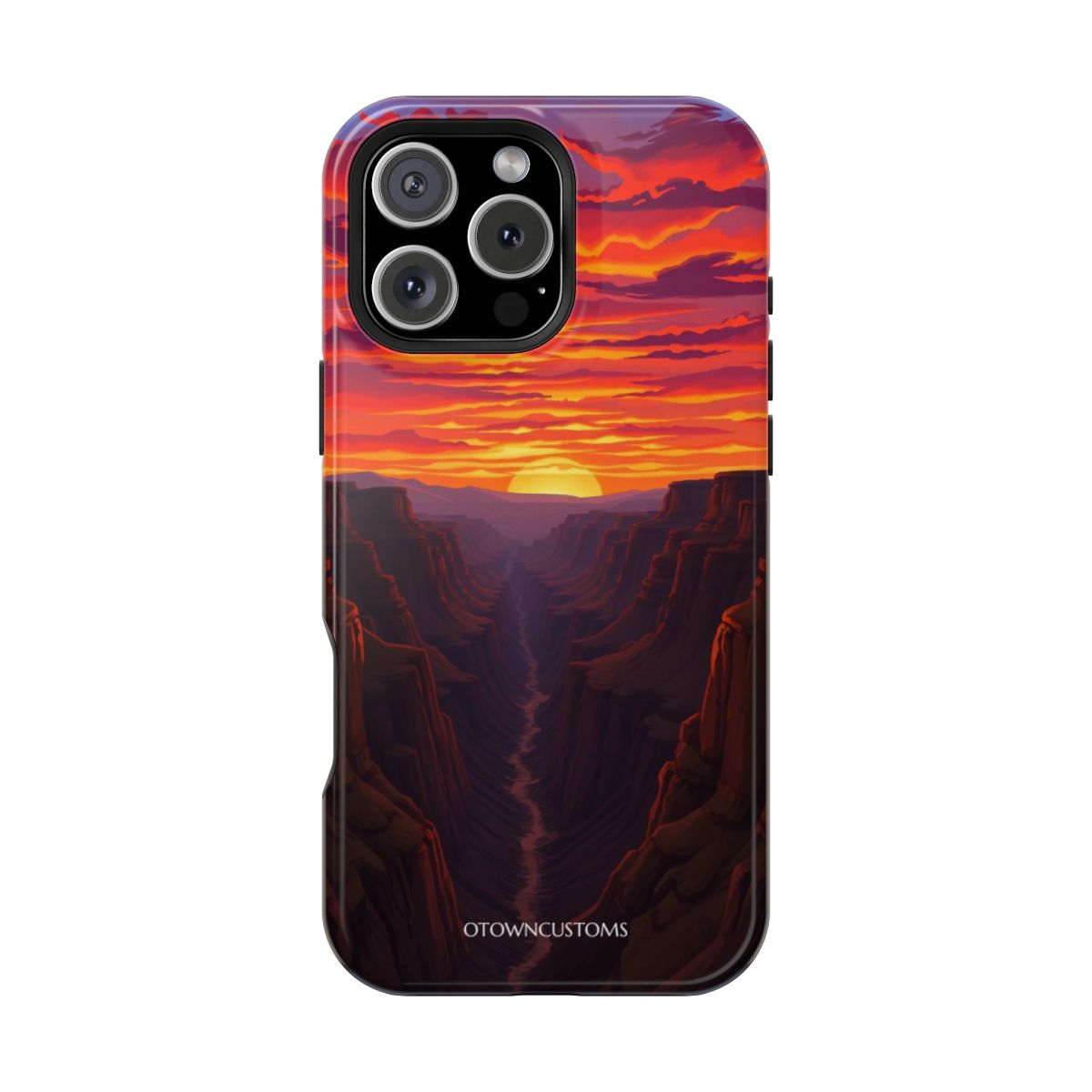 Vibrant Sunset Canyon Desert