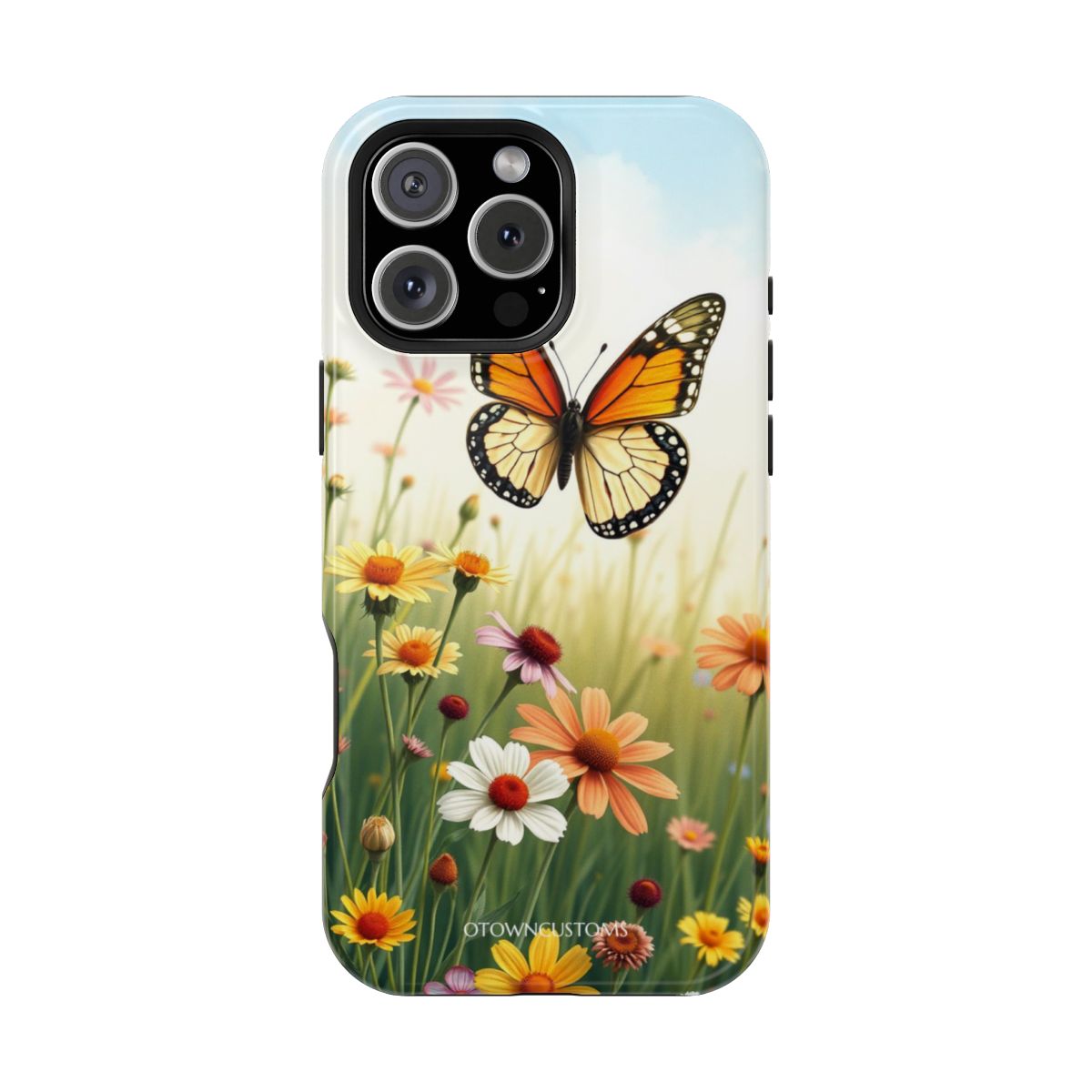 Vibrant Floral Meadow Butterfly