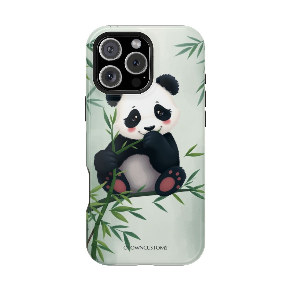 Cuddly Panda Bamboo Forest Cartoon