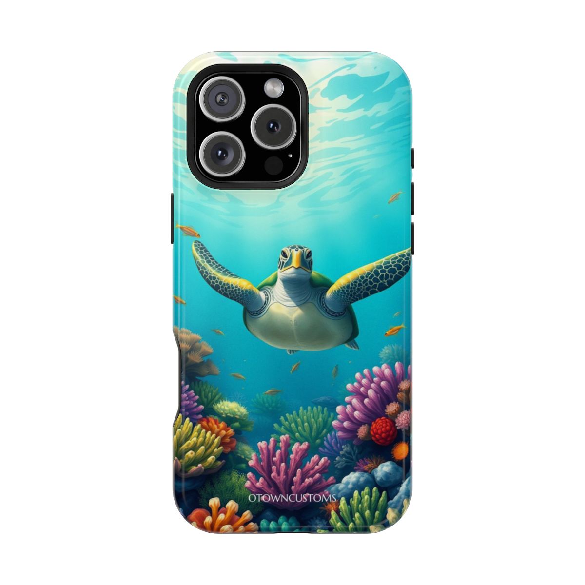 Vibrant Underwater Turtle Coral