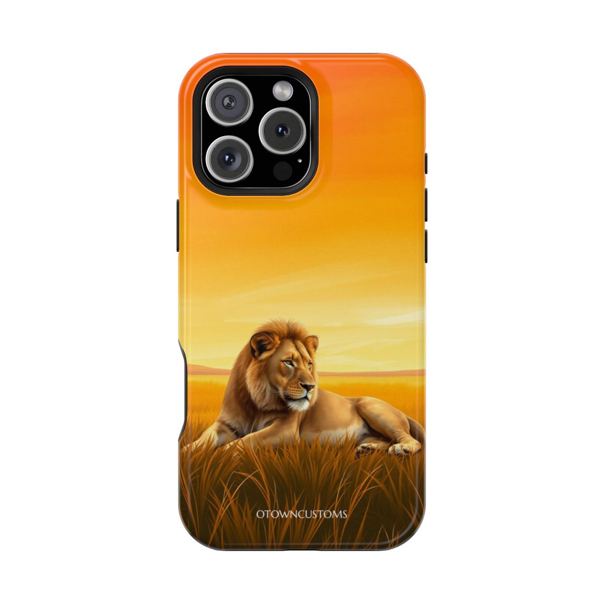 Realistic Lion Pride Savannah Sunset