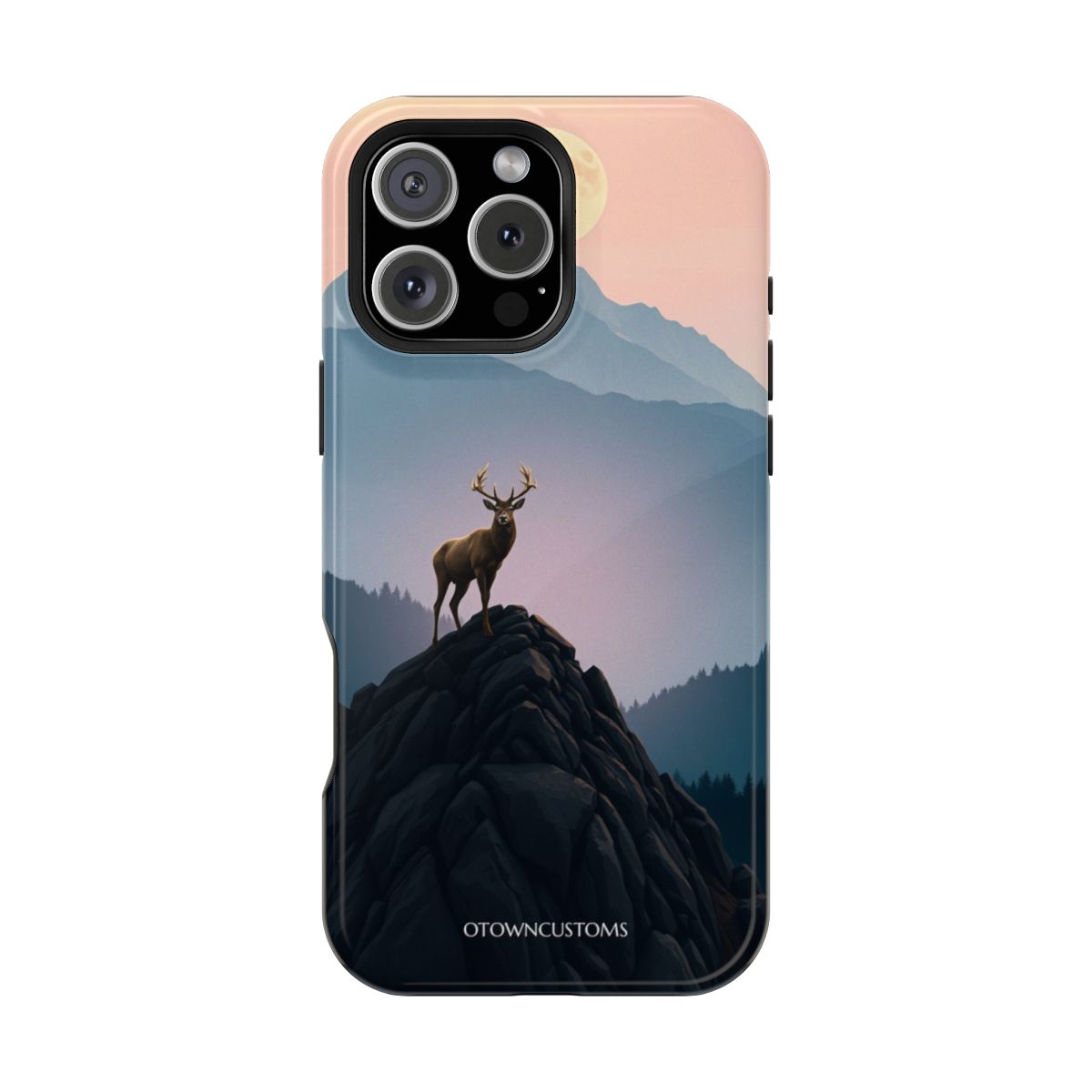 Dramatic Mountain Vista Stag