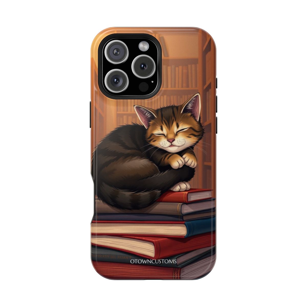 Cartoon Cat Reading Nook
