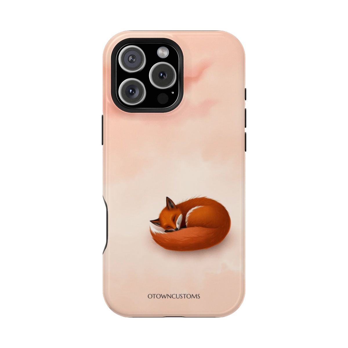 Soft Watercolor Cute Sleeping Fox