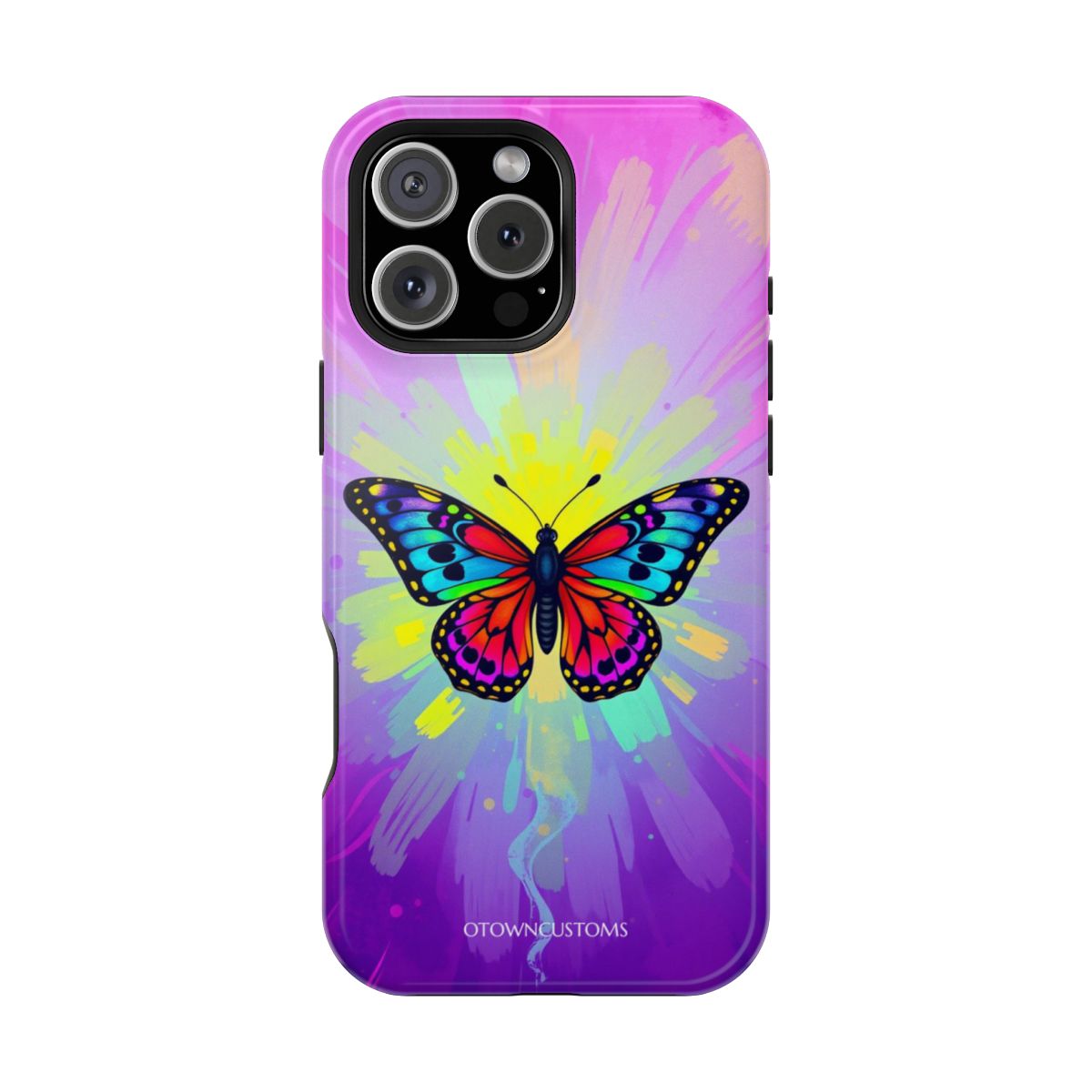 Psychedelic Butterfly Vibrant Art