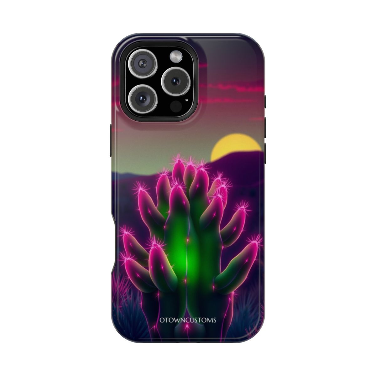 Neon Sign Cactus Bloom Desert