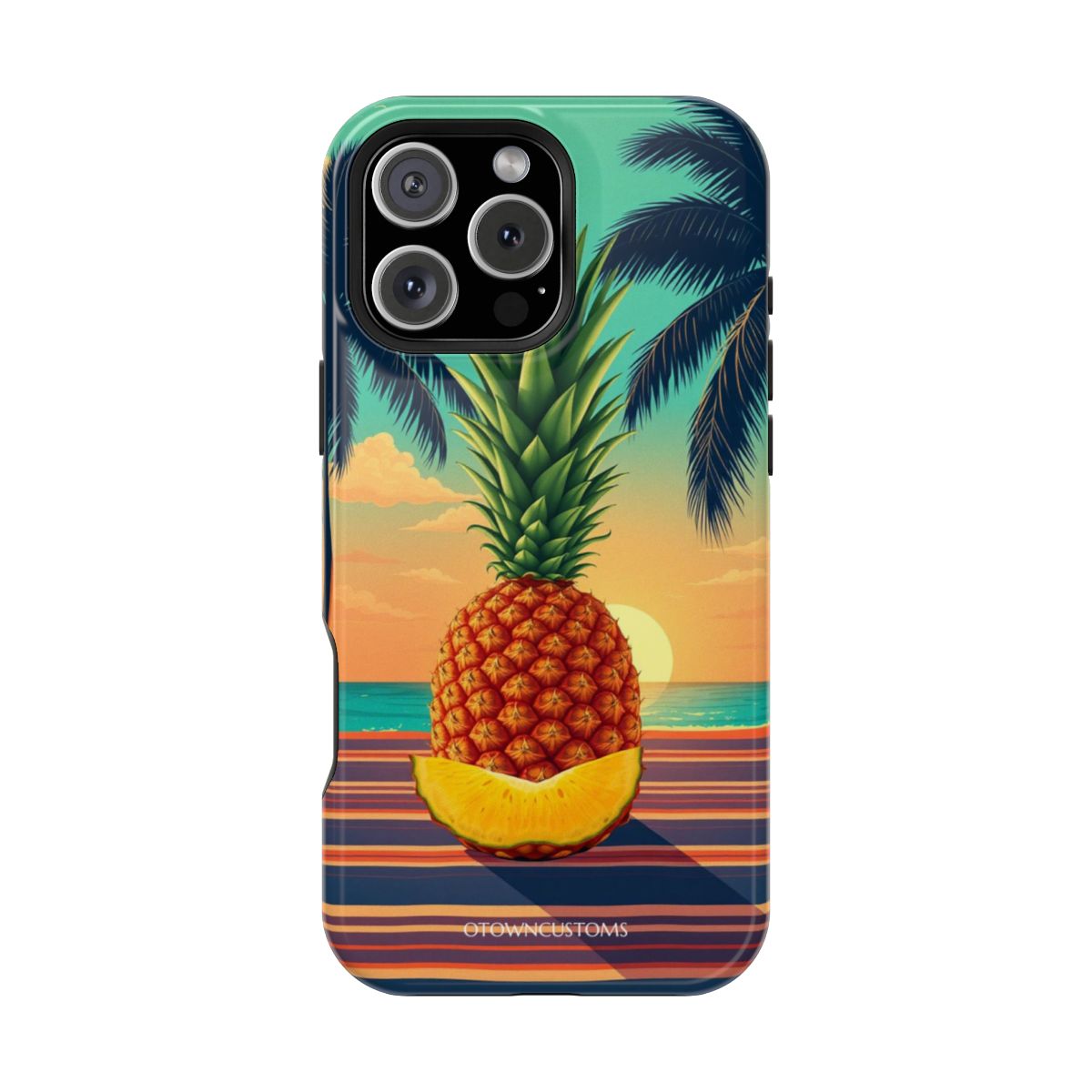 Vintage Pineapple Tropical Beach