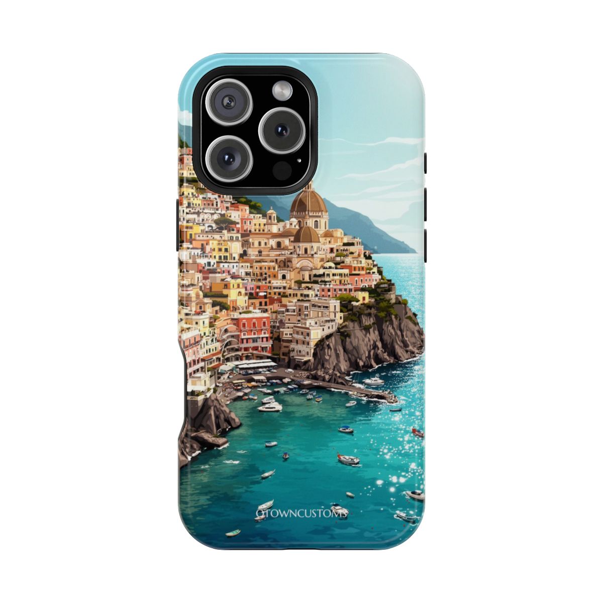 Positano Cliffside Stylized Coastal