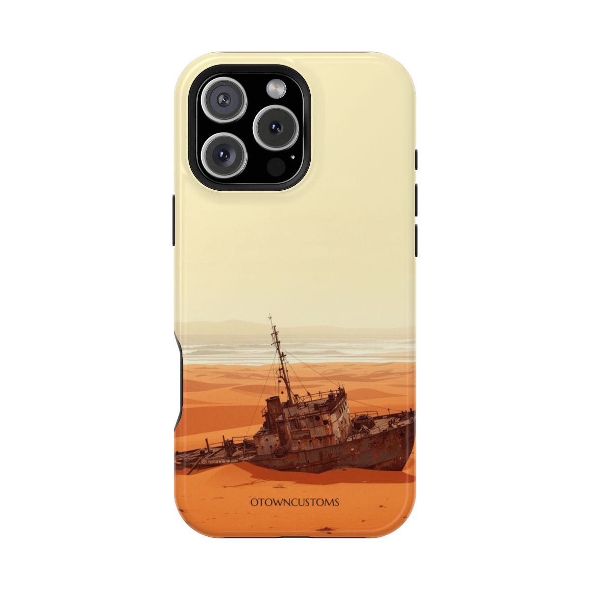 Skeleton Coast Shipwreck Stylized