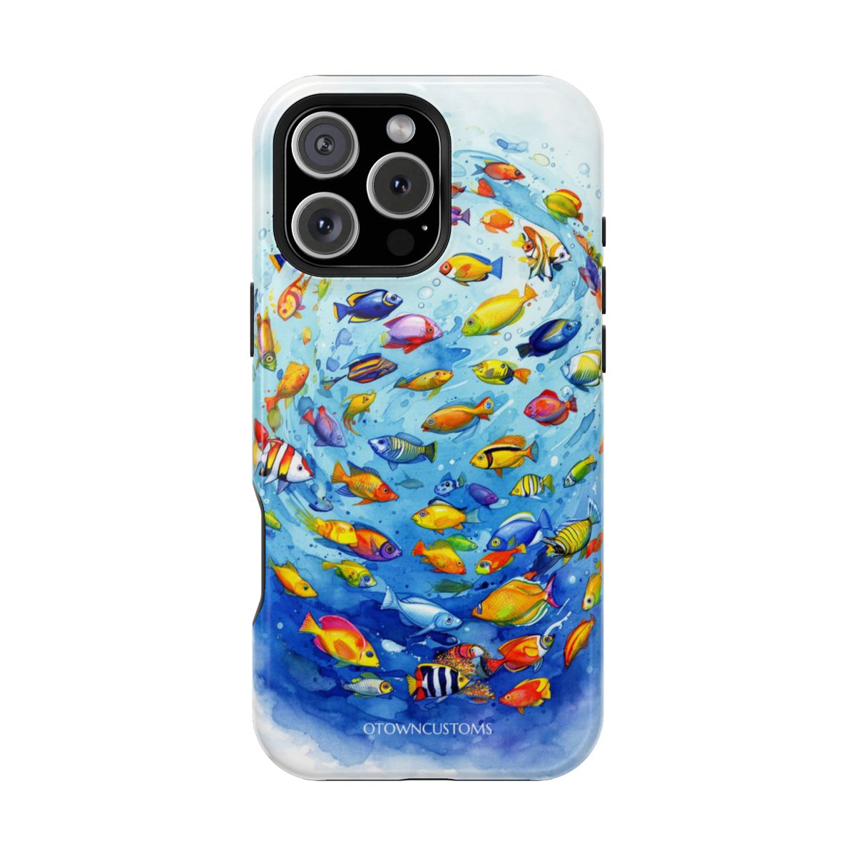 Rainbow Reef Watercolor Fish Art