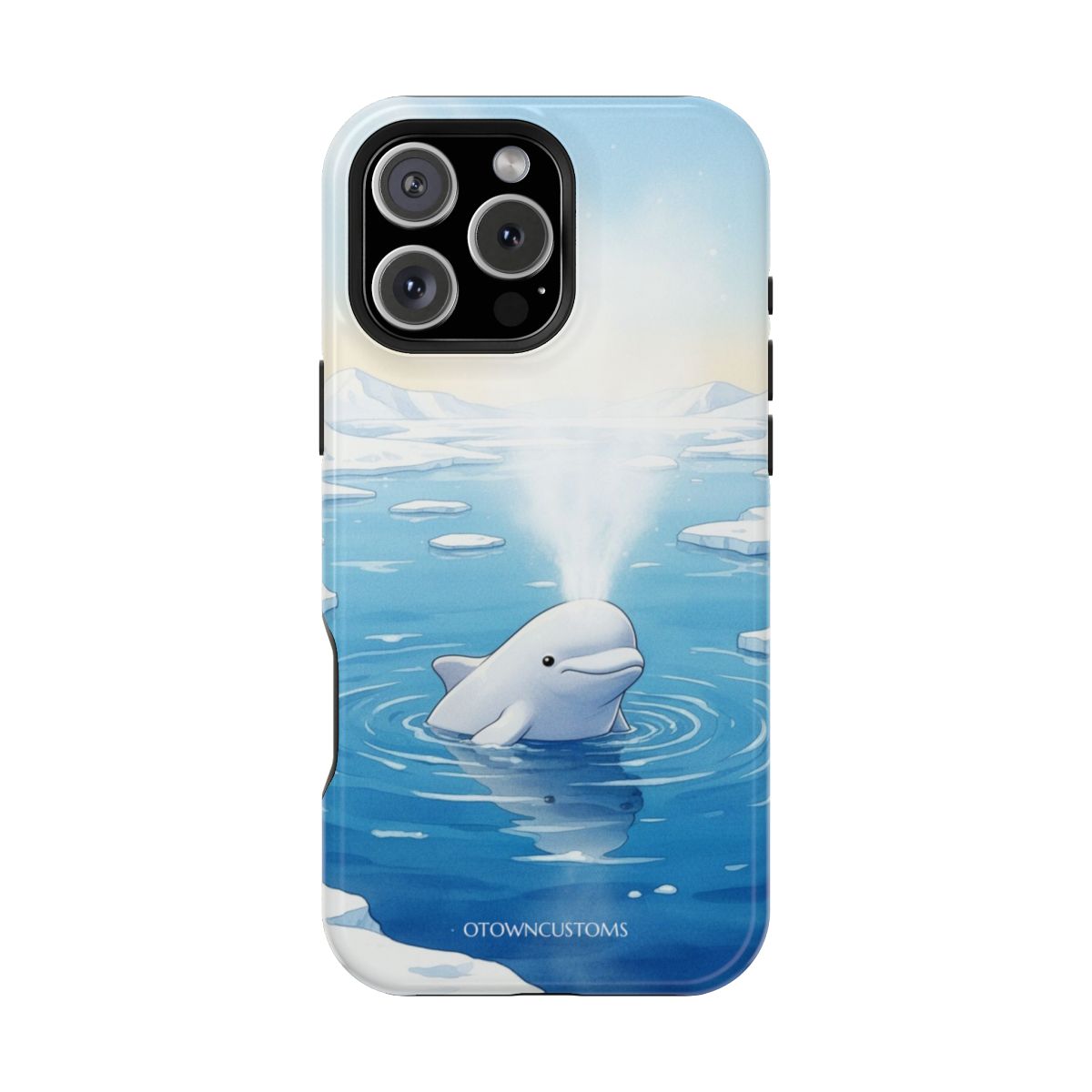 Watercolor Beluga Arctic Smile