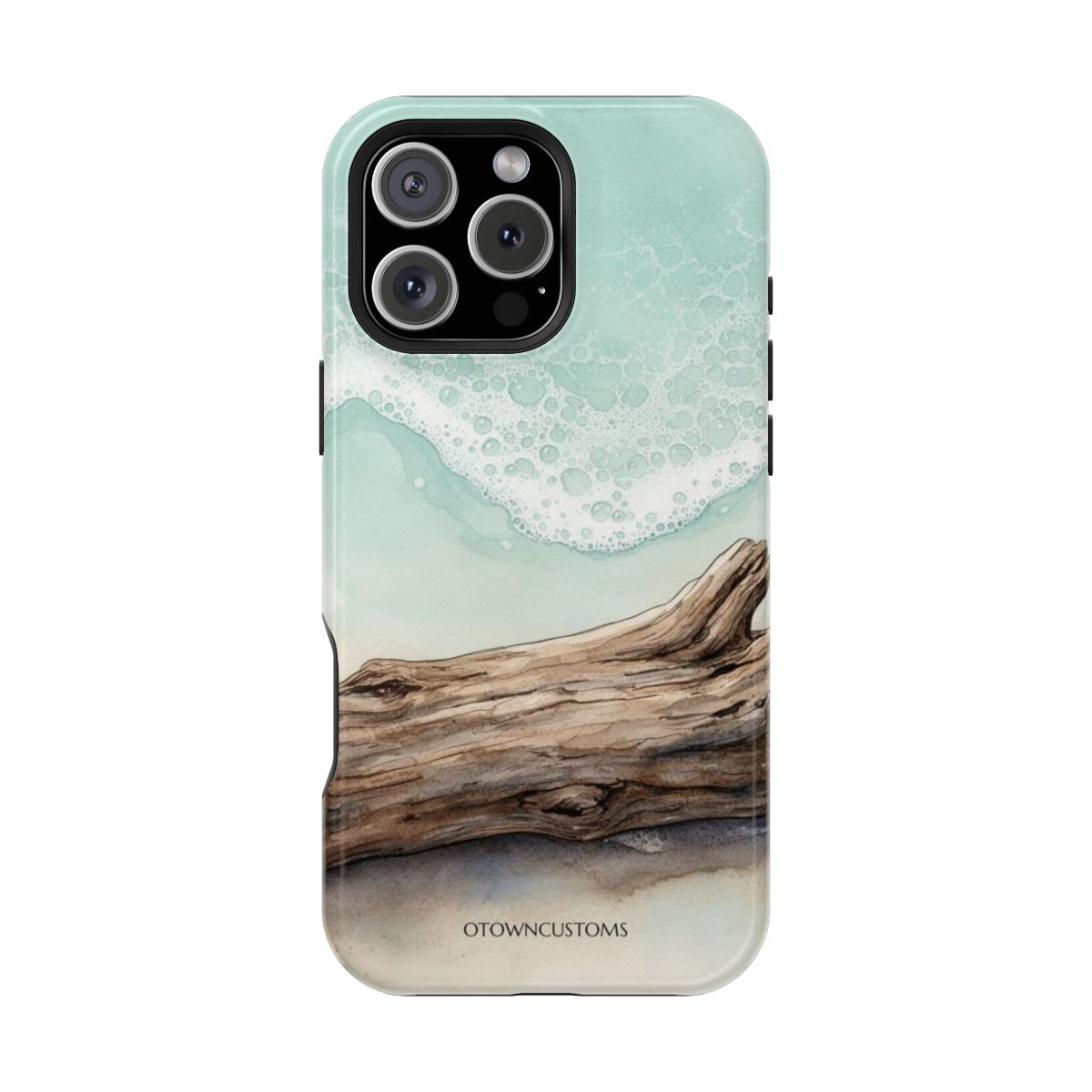 Watercolor Beach Scene Ocean