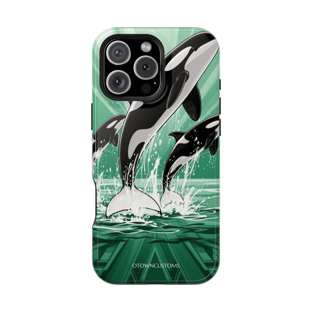 Graphic Killer Whales Deco Orcas