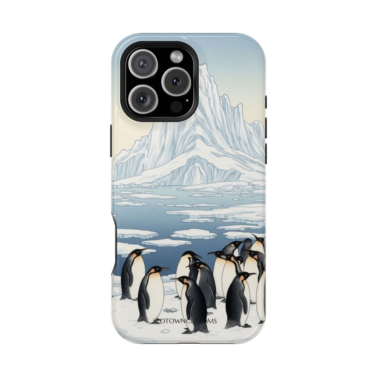 Ukiyo-E Penguins Nature