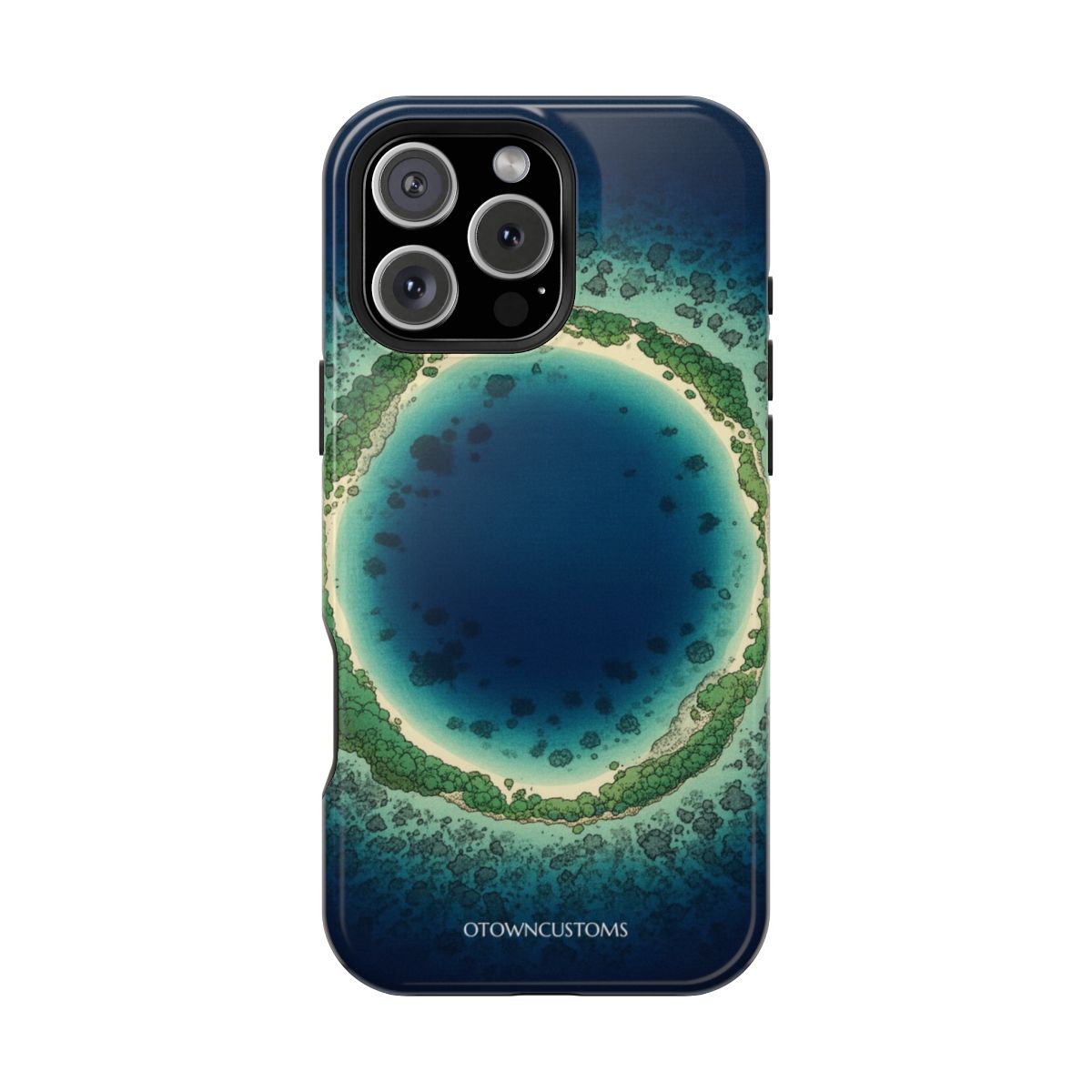 Aerial Island View Ocean Eye