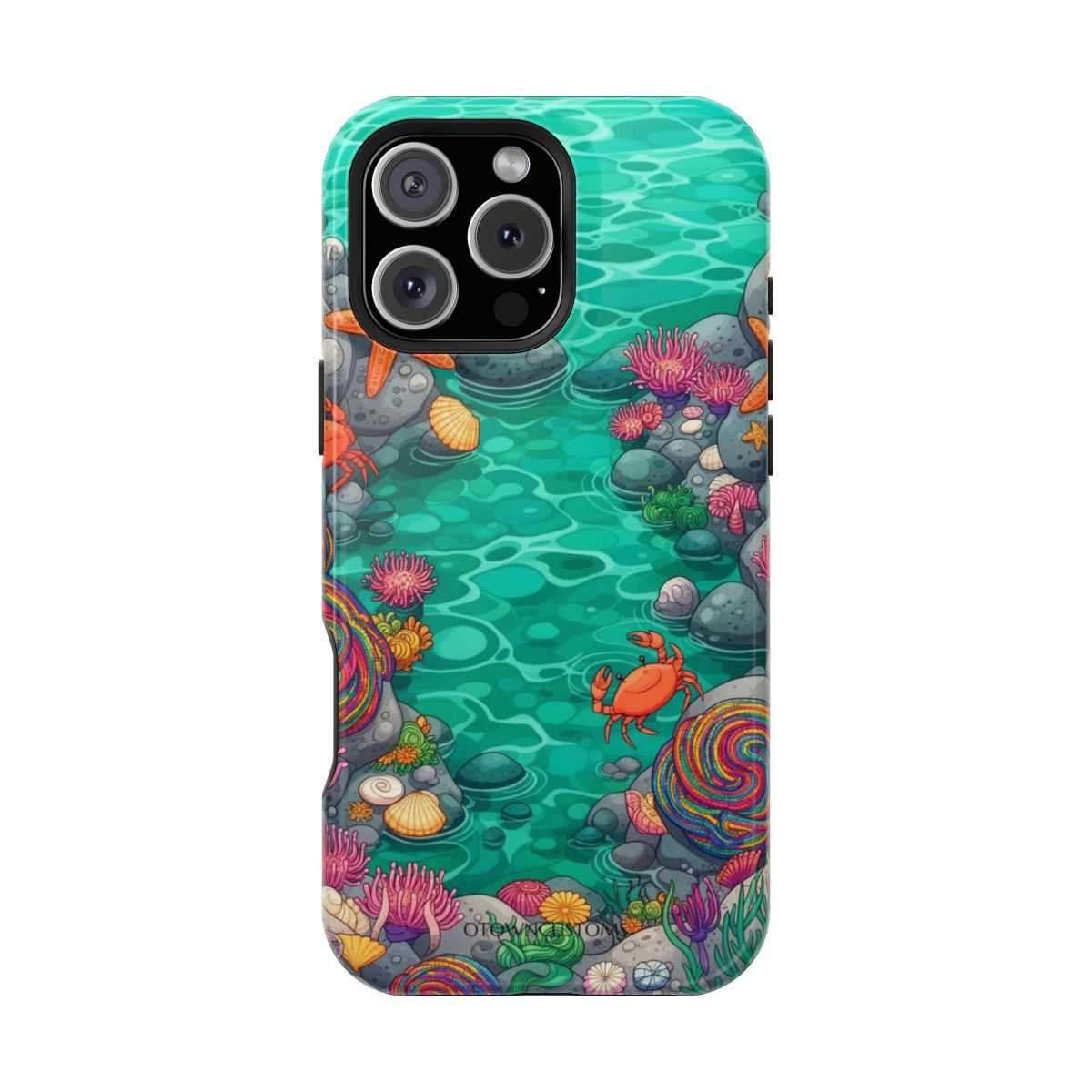 Vibrant Cartoon Coral Reef Ocean