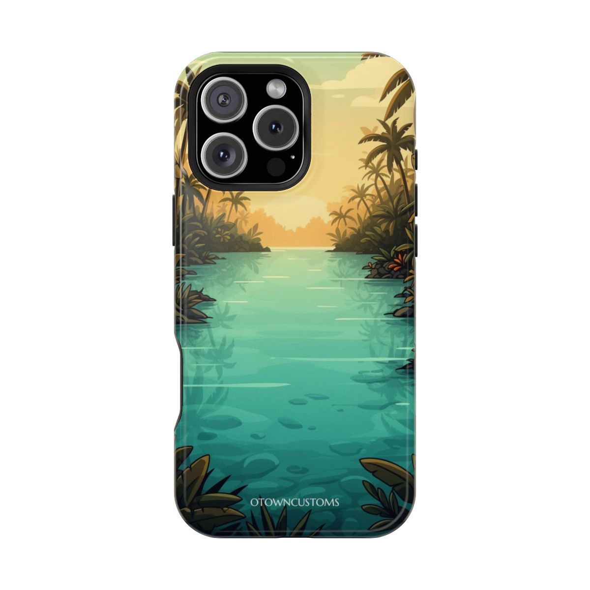 Tropical Jungle River Lagoon