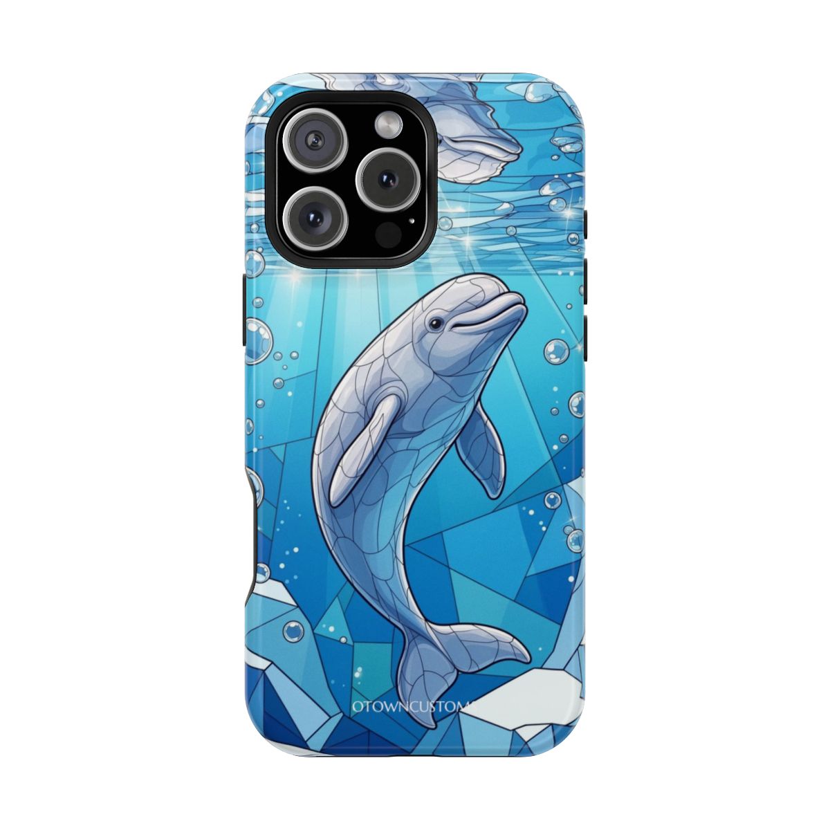 Stained Glass Arctic White Whale