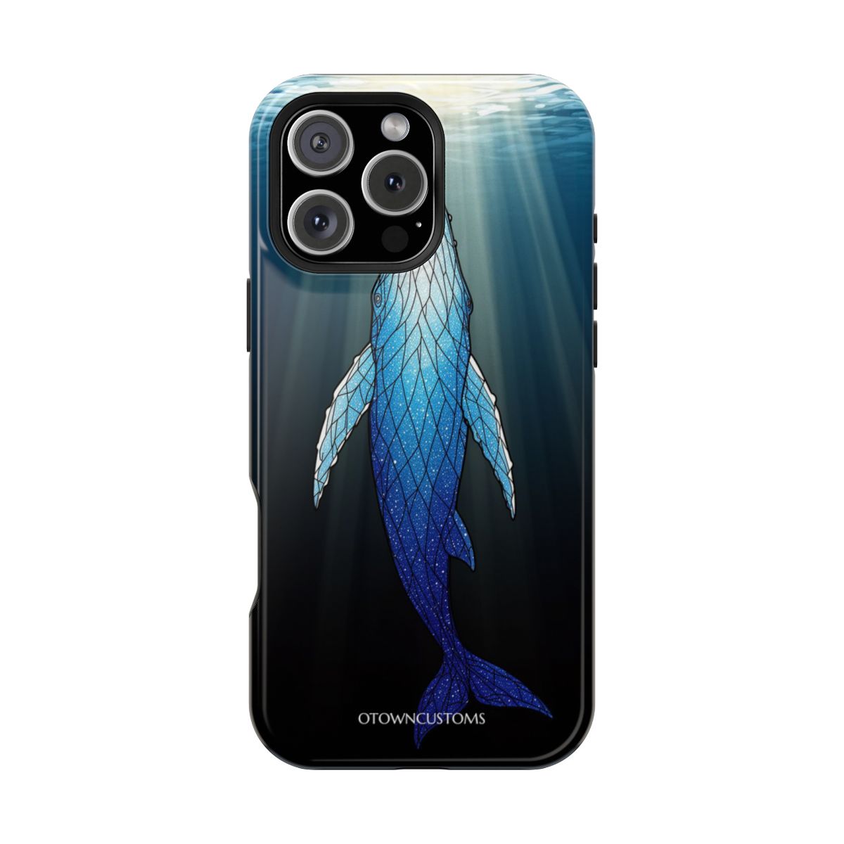 Stylized Whale Illustration Ocean