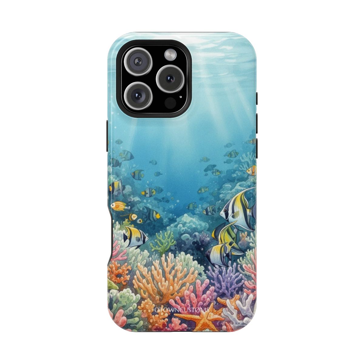 Underwater Coral Reef Bloom Gouache