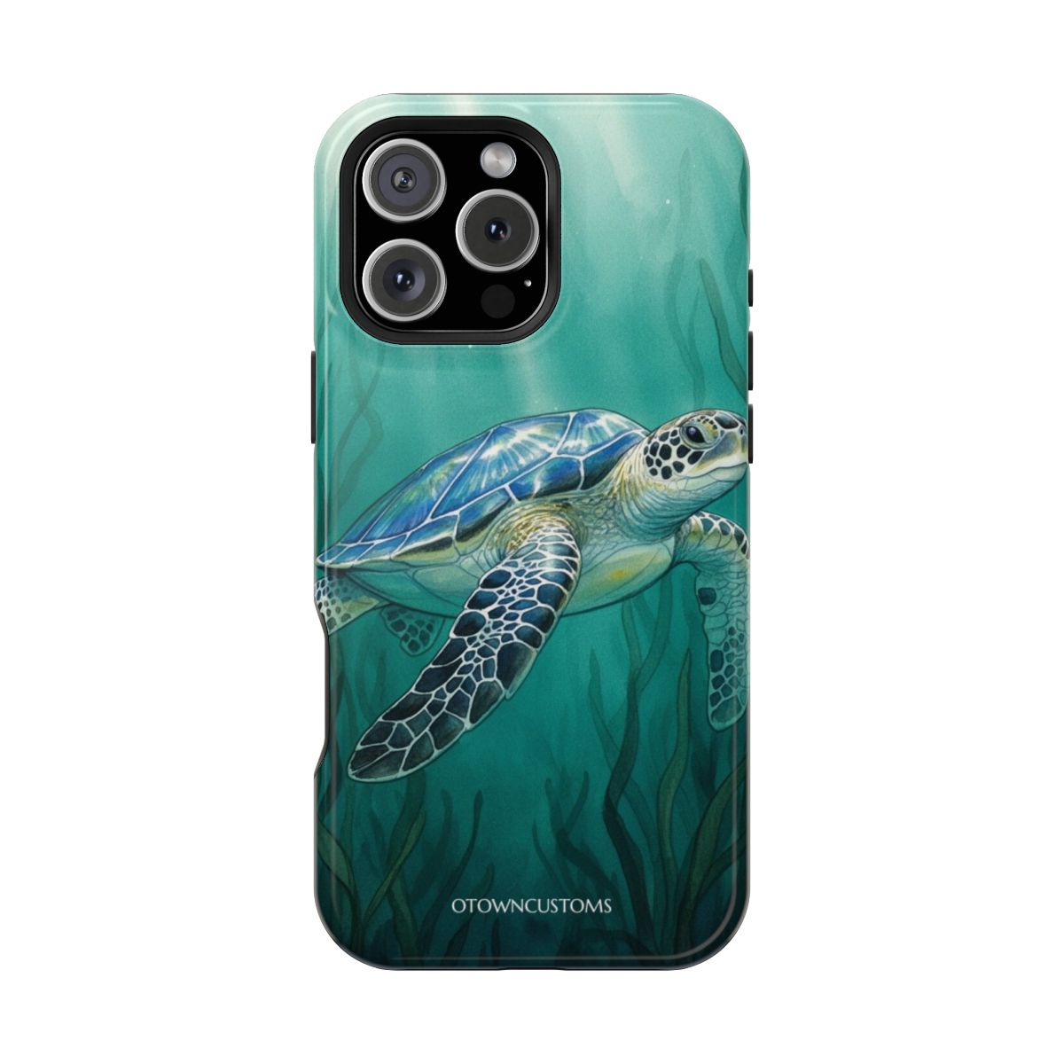 Watercolor Sea Turtle Ocean Coastal
