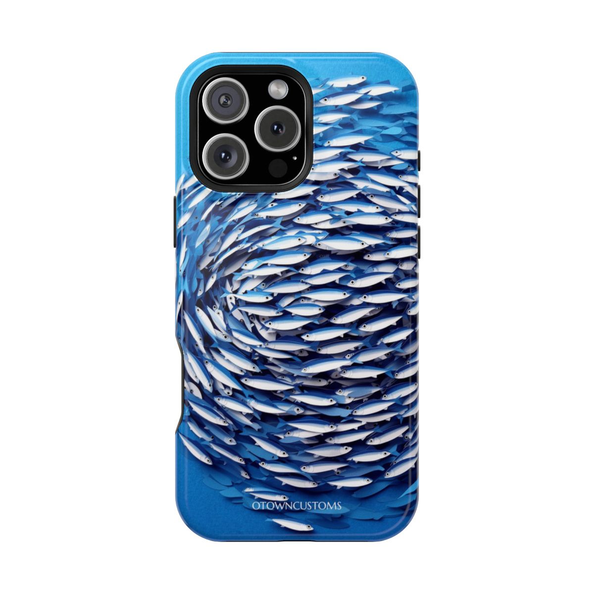Paper Cut Sardine Silver Swirl