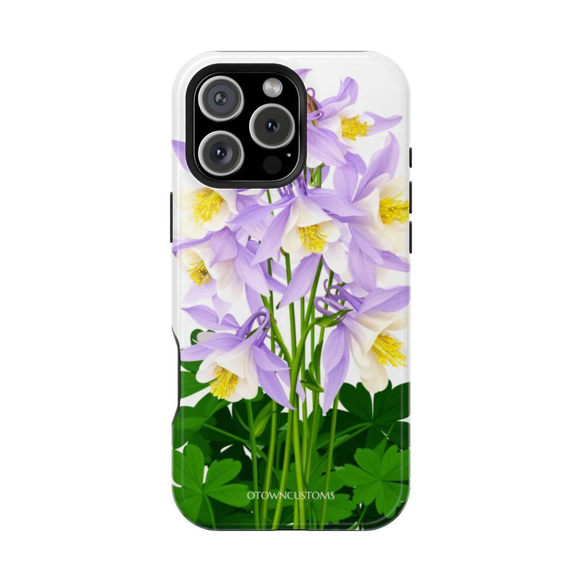 Realistic Floral Illustration Colorado Columbine