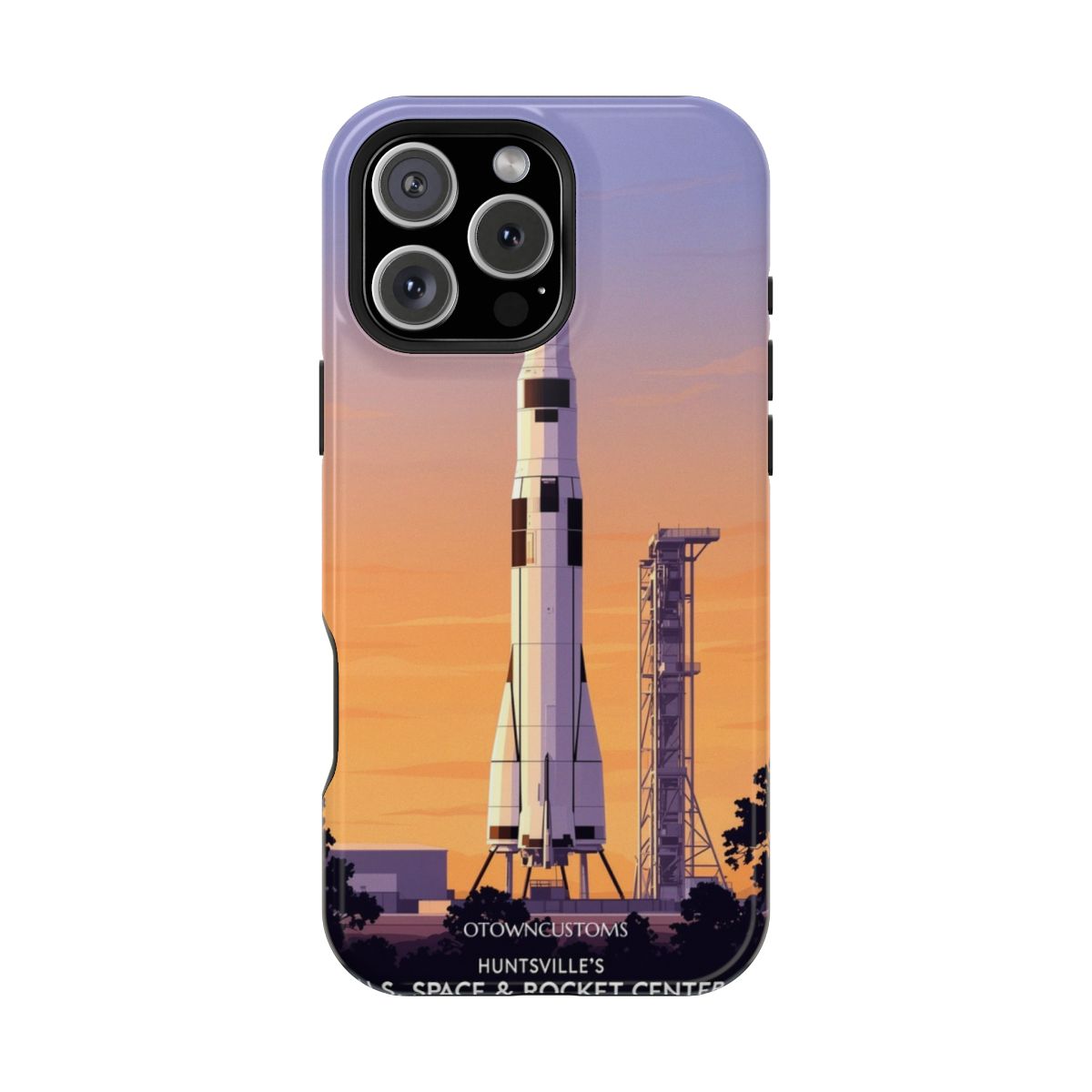 Minimalist Vector Art Alabama Rocket