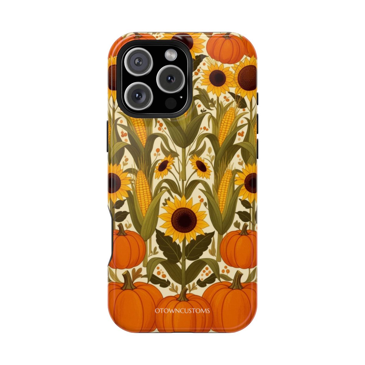 Autumnal Floral Harvest Folk Art