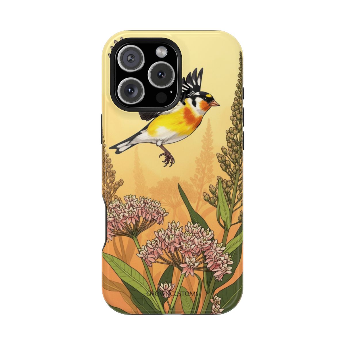 Illustration Eastern Goldfinch Flight