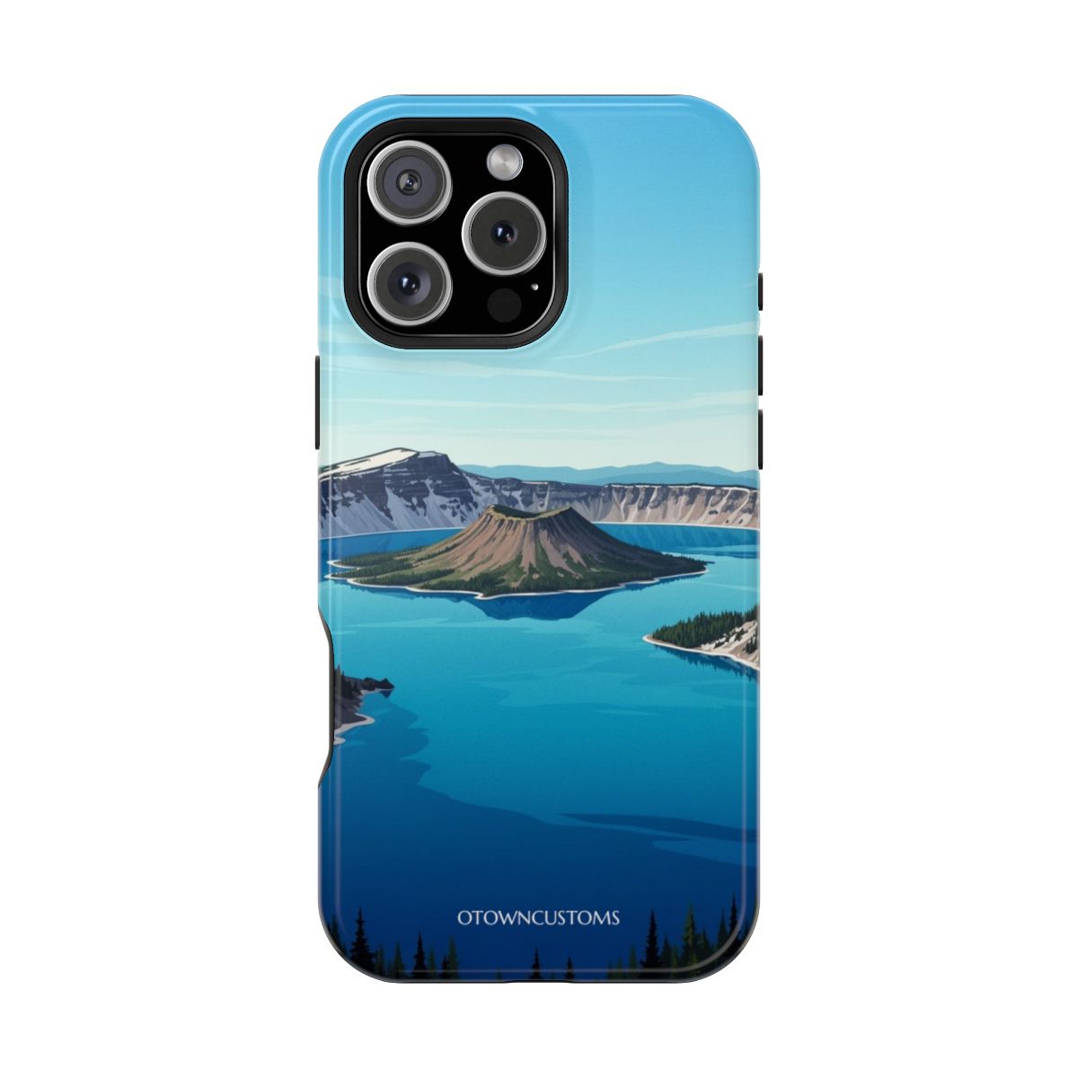 Flat Crater Lake Majesty
