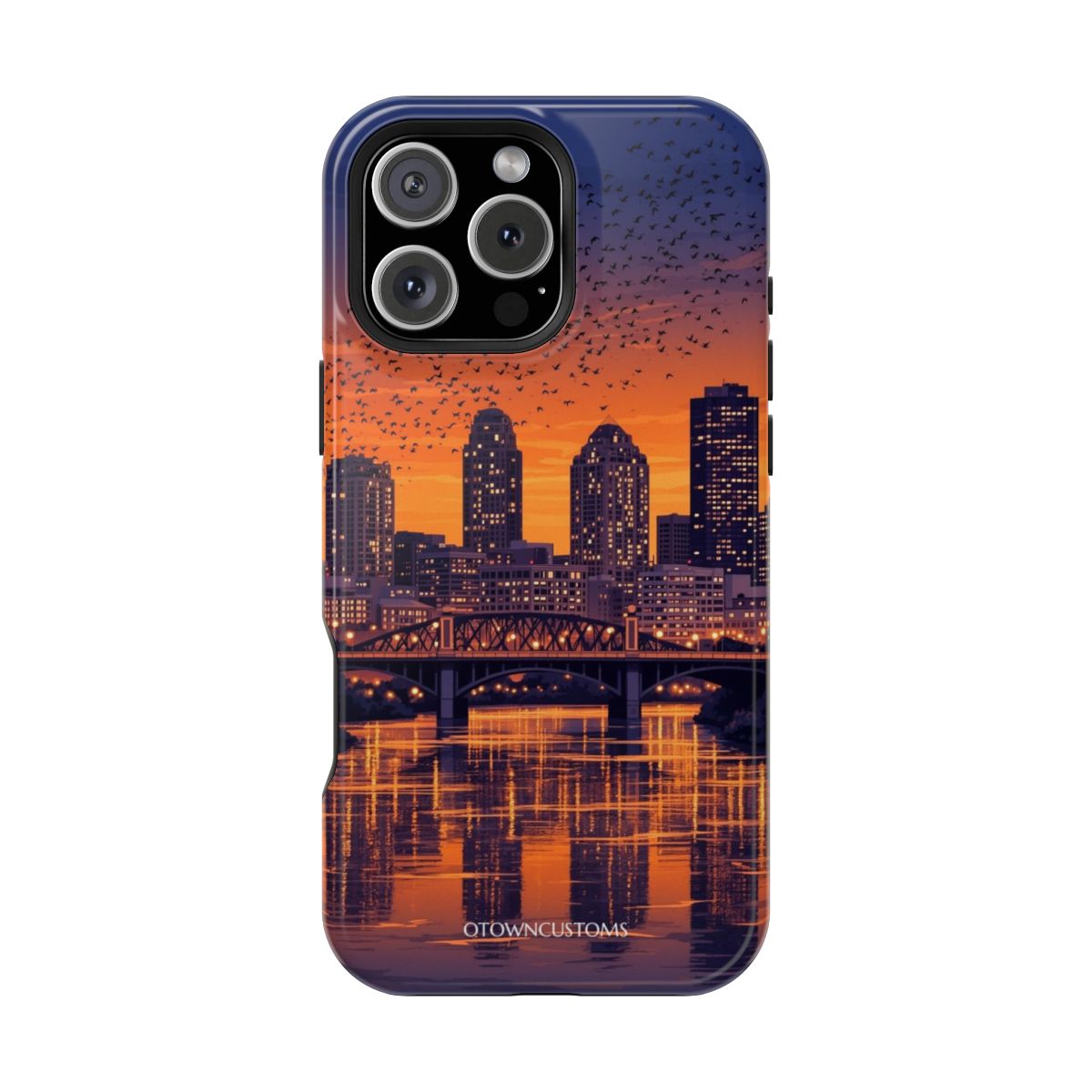 Cityscape Sunset Graphic Austin Texas