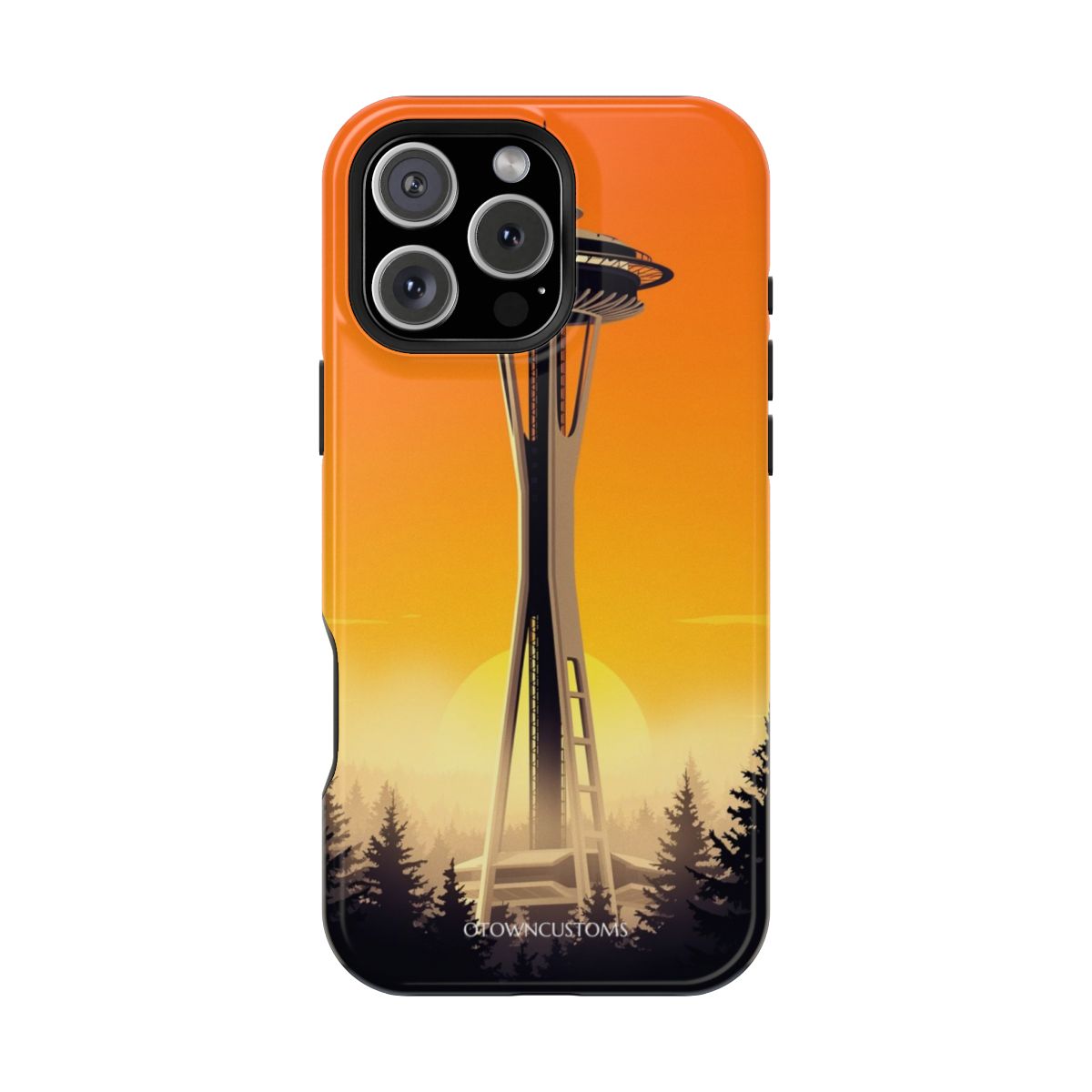 Stylized Space Needle Sunrise