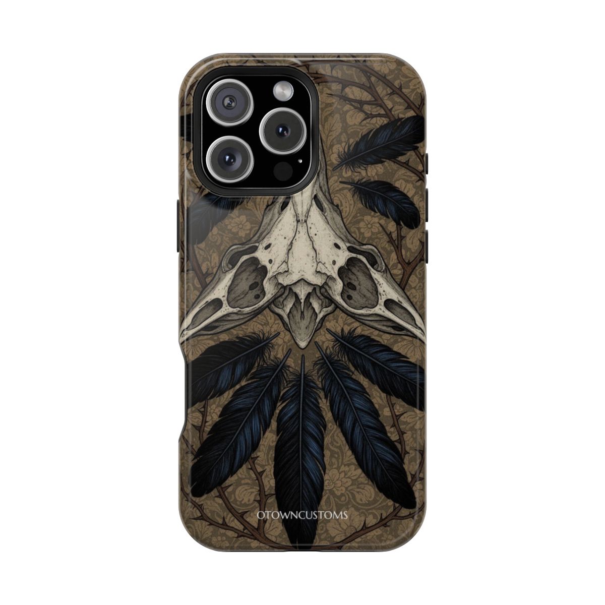 Macabre Botanical Carrion Feathered Bone