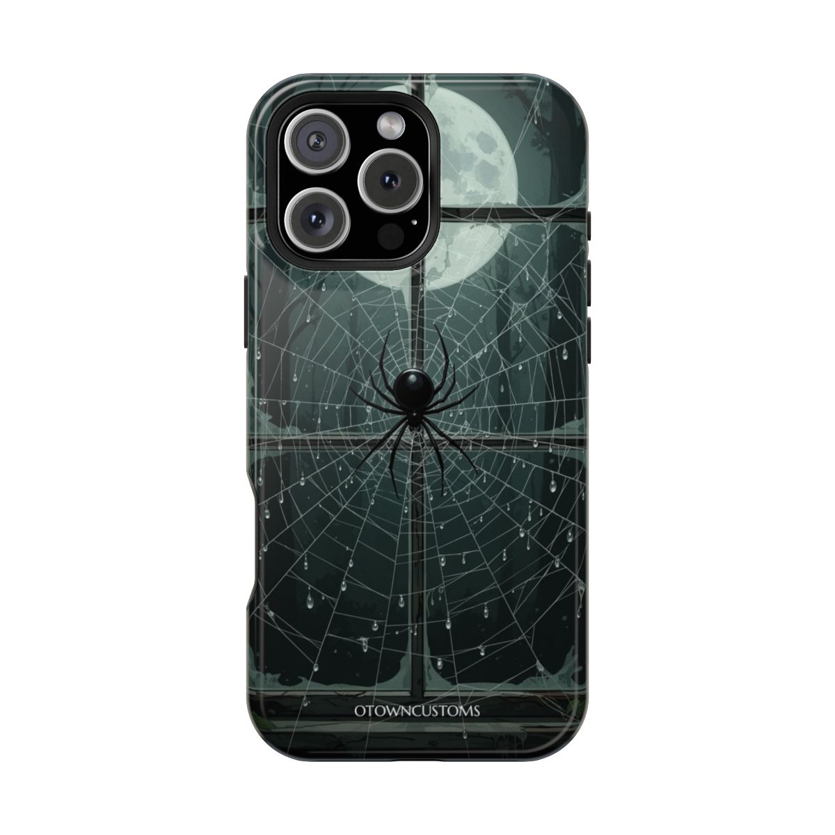 Spooky Spiderweb Widow Weaves Her Doom