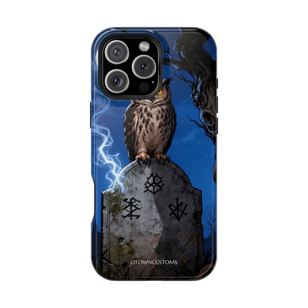 Illustrative Gothic Granite Guardian And Nightbird