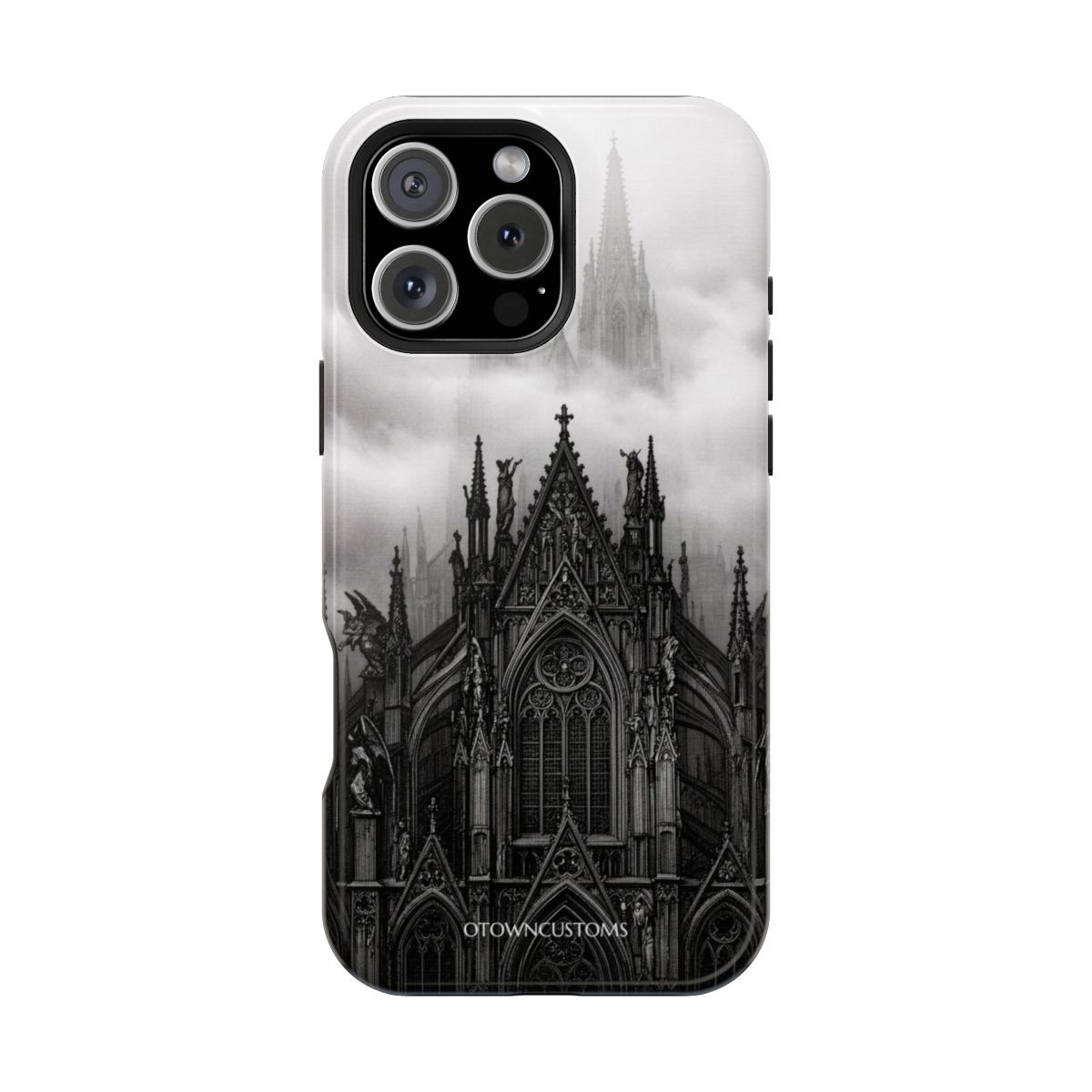 Gothic Architecture Foggy Cathedral Shrouded Mystery