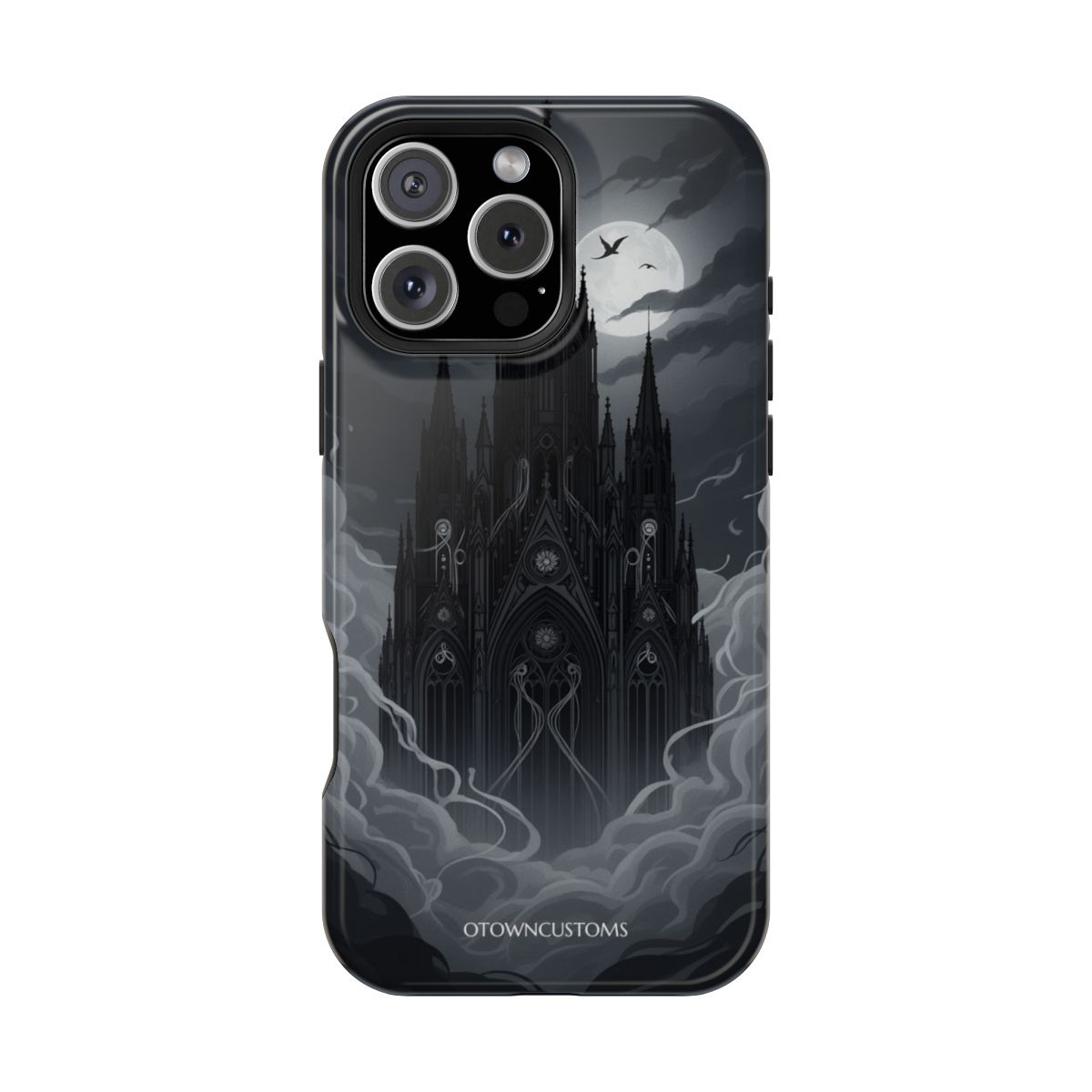 Gothic Cathedral Moodily Embraced by Fog